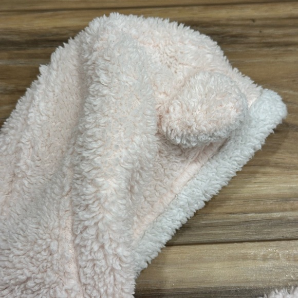 Patagonia Baby Girl Furry Friends Zip Up Hoody Pink White Sz 2T - Picture 8 of 9